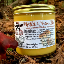 Load image into Gallery viewer, Shallot & Porcini Ghee - 12 oz. | 3.5 oz. glass jar