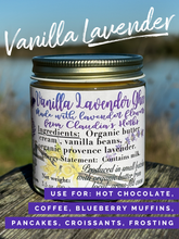 Load image into Gallery viewer, Vanilla Lavender Ghee - 12oz. | 3.5oz. glass jar