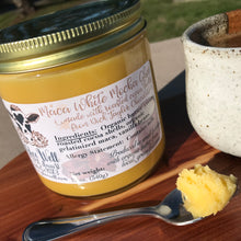Load image into Gallery viewer, Maca White Mocha Ghee - 12 oz. | 3.5 oz. glass jar