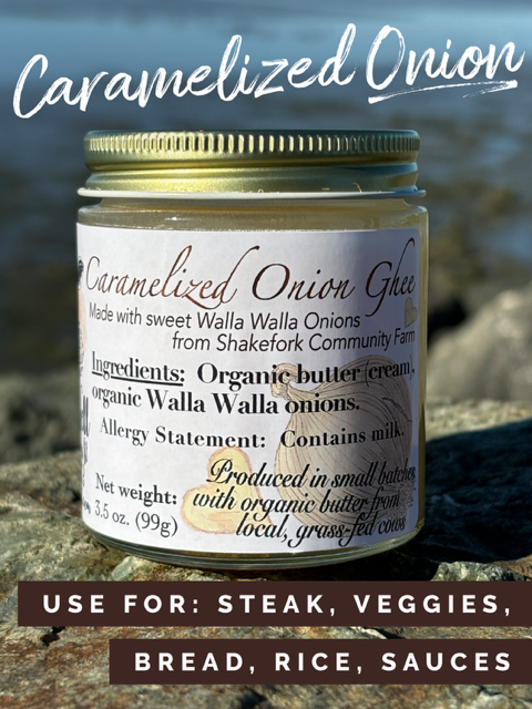 Caramelized Onion Ghee - 12 oz. | 3.5 oz. glass jar