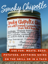 Load image into Gallery viewer, Smoky Chipotle Ghee - 12 oz. | 3.5 oz. glass jar
