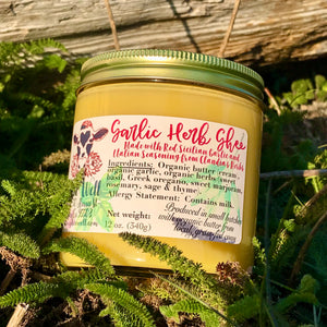 Garlic Herb Ghee - 12oz. glass jar