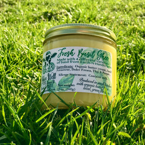 Fresh Basil Ghee - 12oz. glass jar