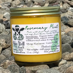 Rosemary Mint Ghee - 12oz. glass jar